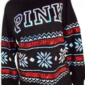 VS PINK Christmas LS shirt